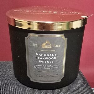 BBW Mahogany Teakwood Intence 3 Wick Candle